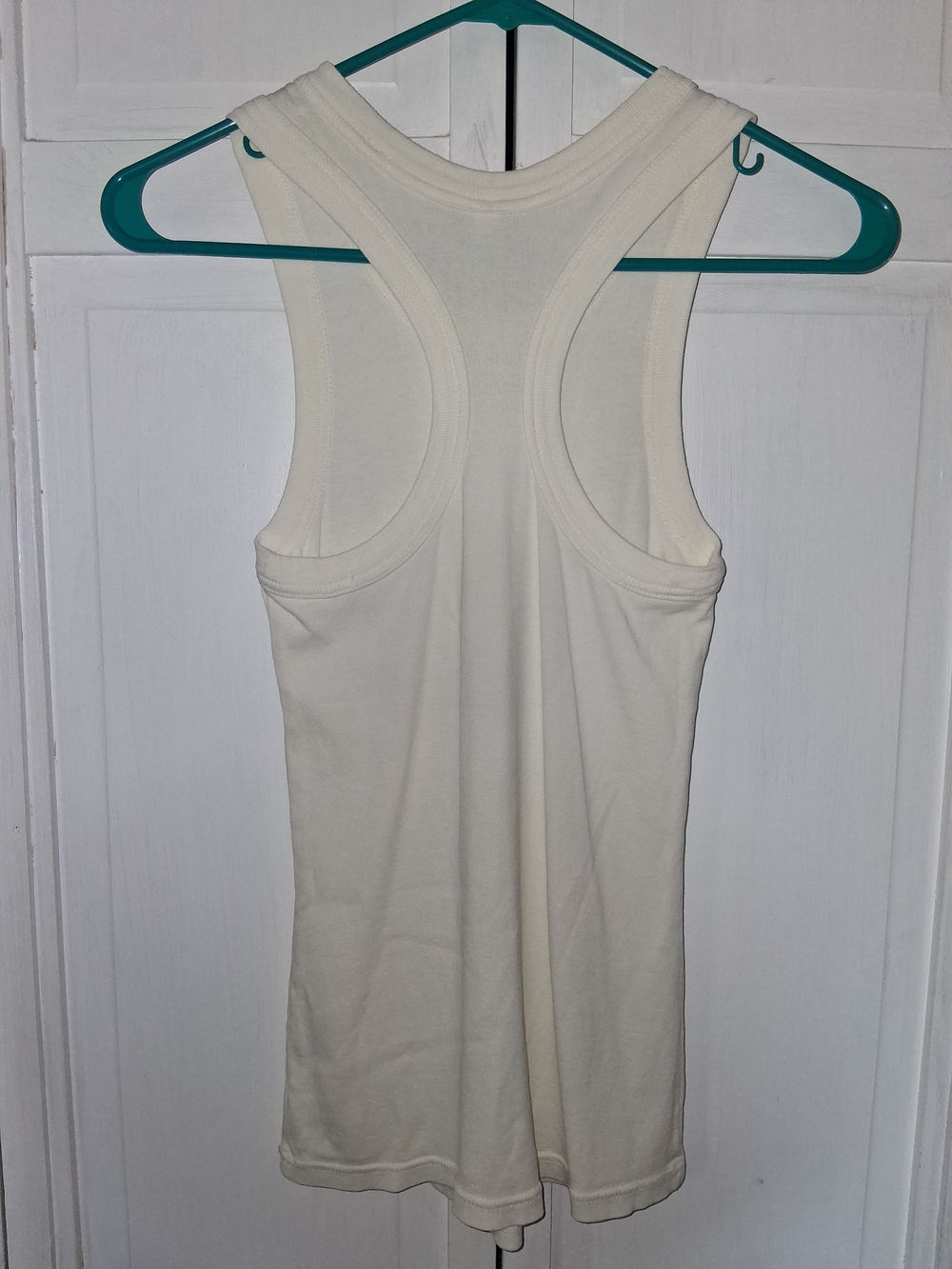 Fabletics Cream Ribbed Tank Top - Picture 3 of 3